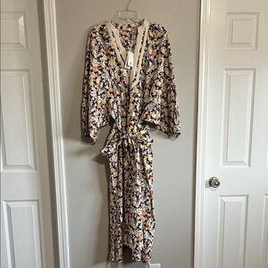 Tory Burch Printed Balloon Sleeve Floral Maxi Dress